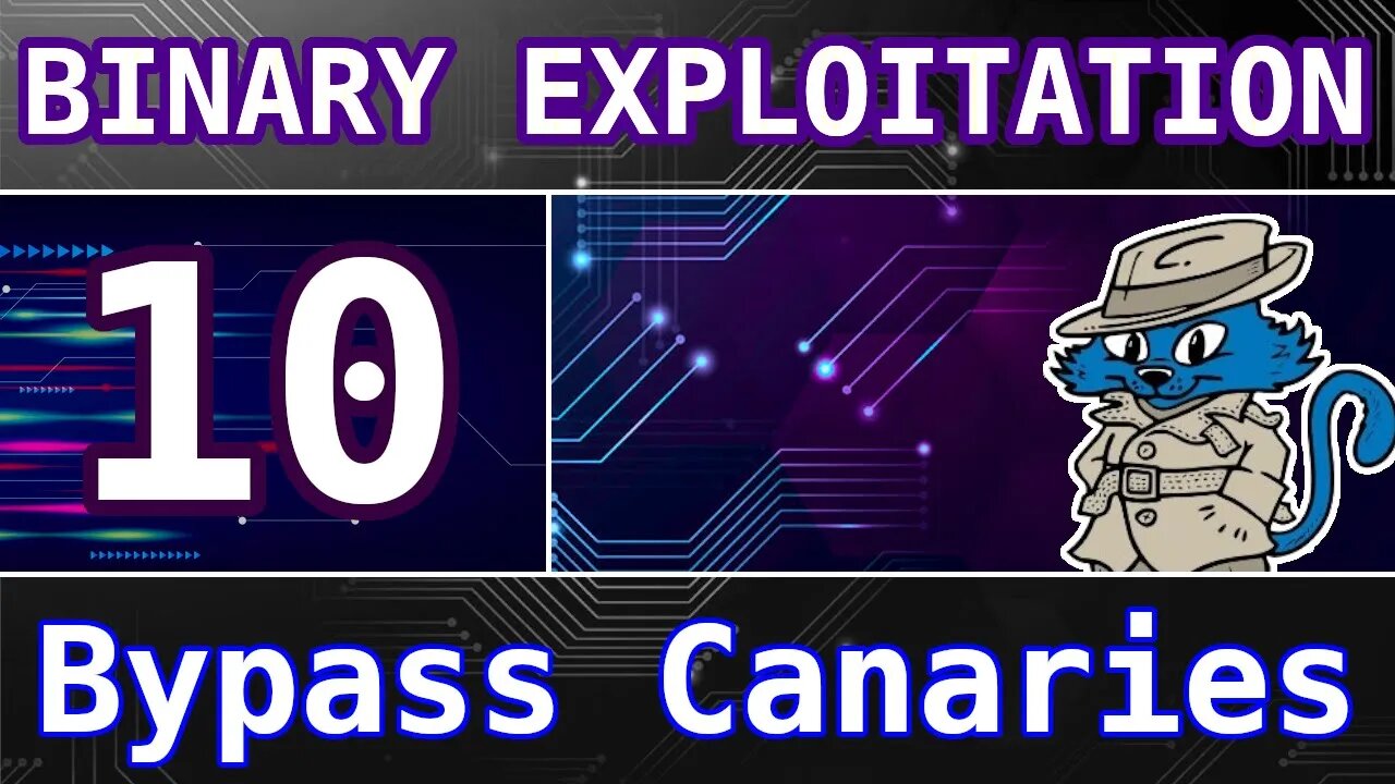 10: Bypassing Stack Canaries (leak + write) - Buffer Overflows - Intro to Binary Exploitation (Pwn)