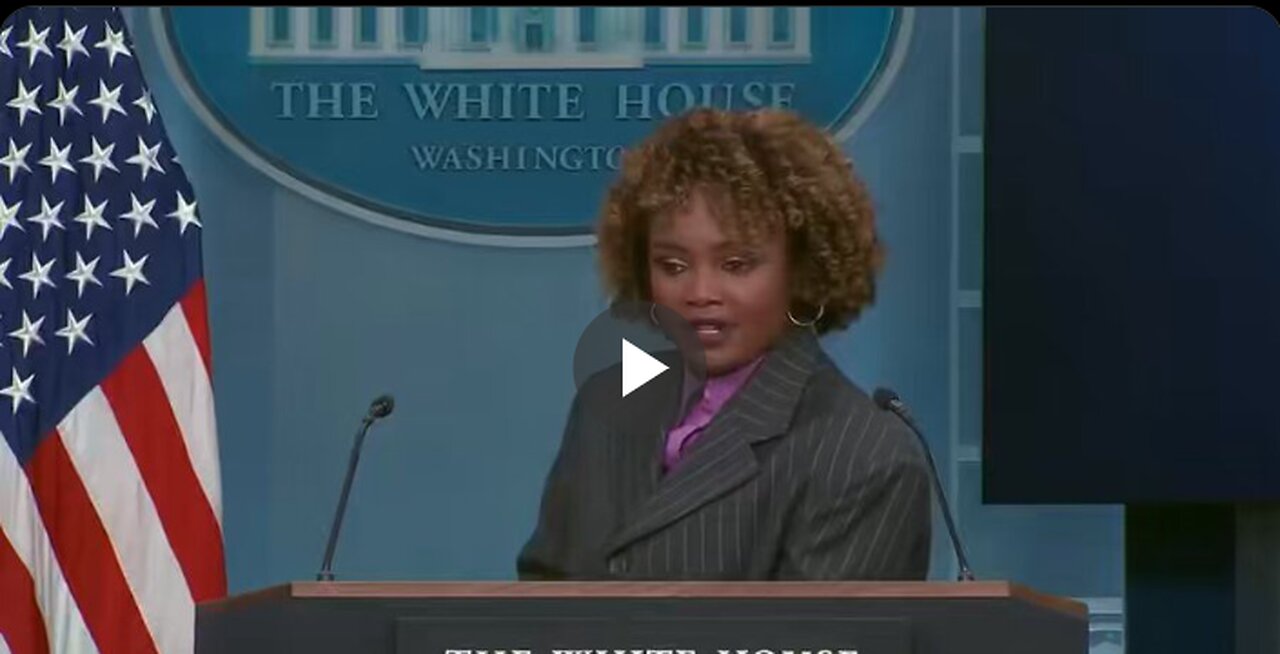 KJP just had a meltdown in her oversized suit and admitted that FEMA ...