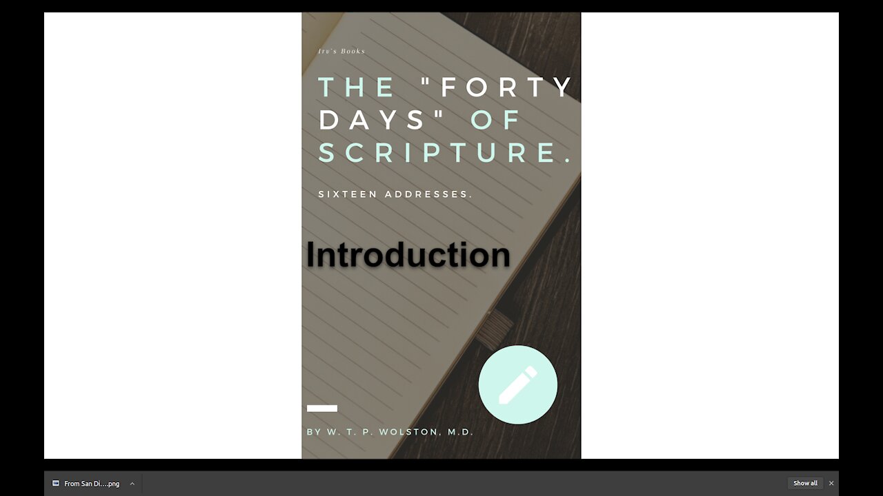 The Forty Days of Scripture Introduction Index Preface