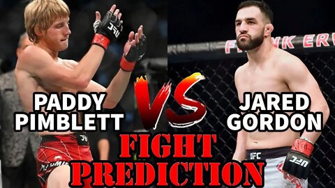 PADDY PIMBLETT VS JARED GORDON(FIGHT PREDICTION)!!!