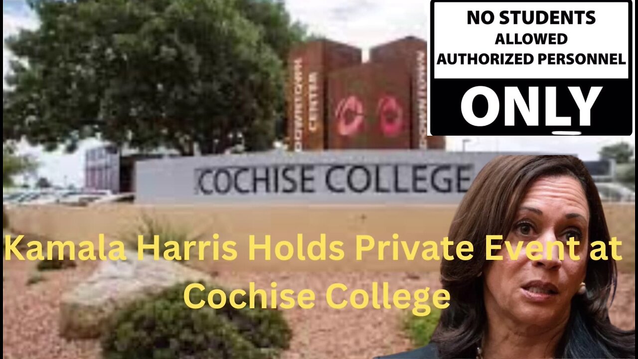 Attendees in Line at Kamala Harris Event at Cochise College