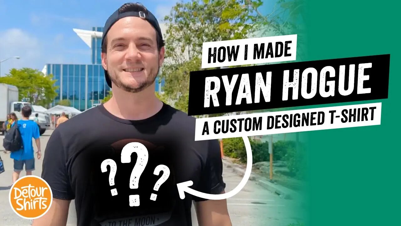 I Made a Custom Designed Bitcoin Conference T-Shirt for Ryan Hogue...See How I Did It & His Reaction