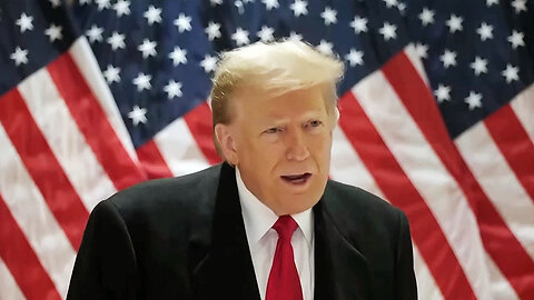 Donald Trump Takes Questions From Reporters After After Stormy Daniels Hearing, Appeals Court Win