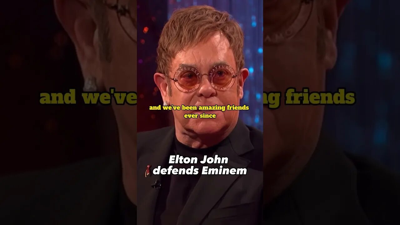 Elton John Defends Eminem