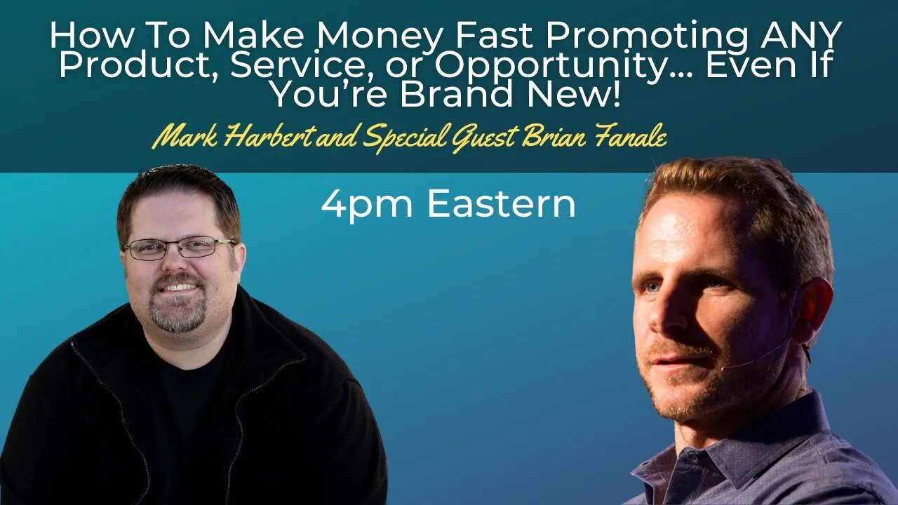 How To Make Money Fast Promoting ANY Product, Service, or Opportunity... Even If You’re Brand New!