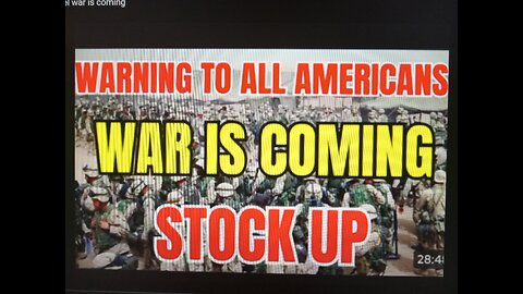 ALL OUT WAR IS COMING TO THE US- THE HOPEFUL ELECT 3