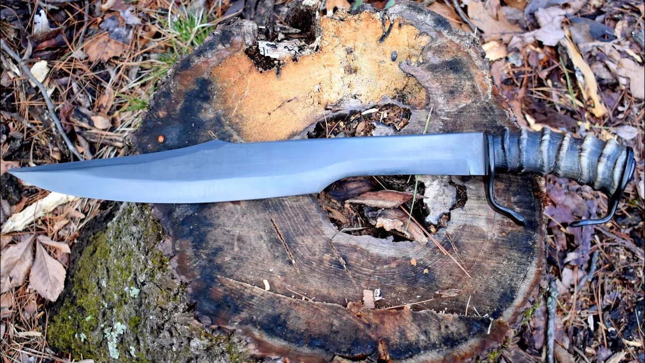 Forging a GREEK KOPIS with an African Blesbock horn handle