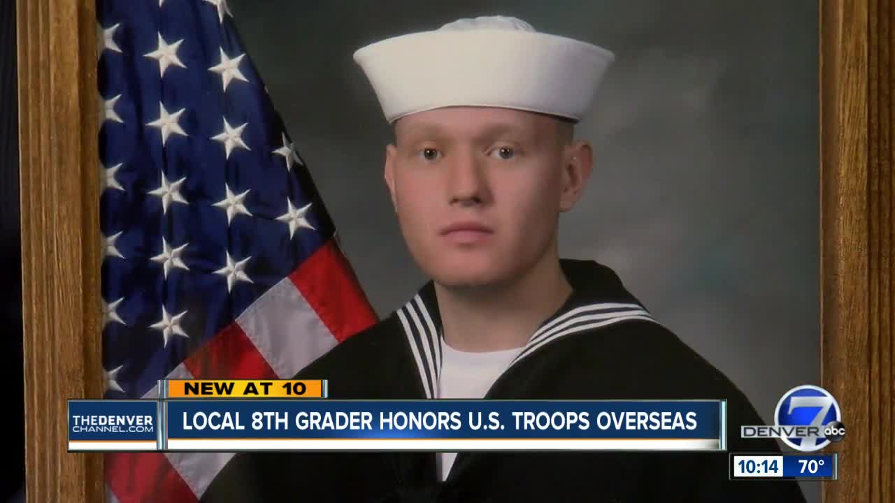 Broomfield teen fills care packages for sailors serving overseas