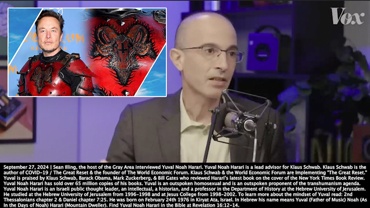 Yuval Noah Harari | "For 4 Billion Years, It's the Same Basic Organic Stuff. And Then You Have Elon Musk, or Sam Altman or Whomever It's Going to Be And the Start of a New Evolutionary Process of Inorganic Lifeforms." - 9/27/24