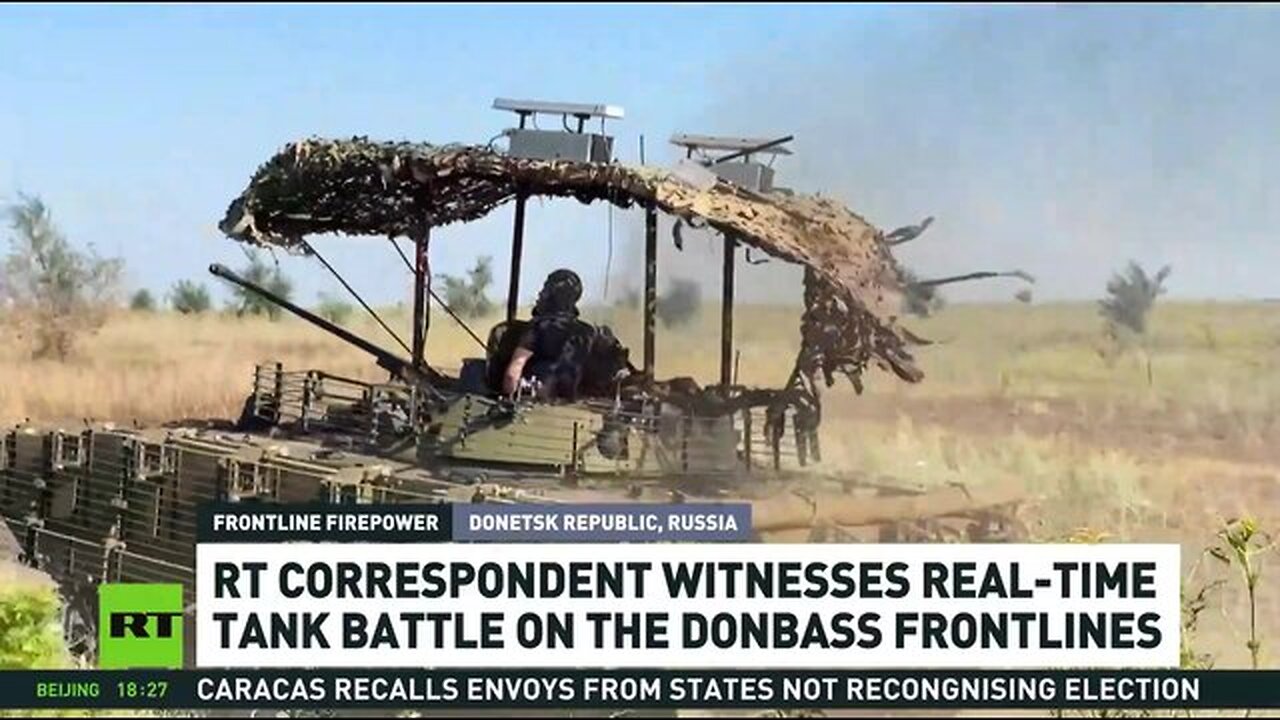 RT witnesses real-time tank battle on the frontline