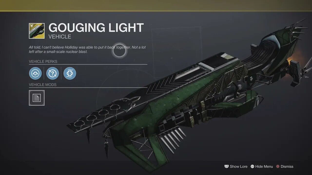 Gouging Light Sparrow, Master Vow of the Disiple Triumph reward