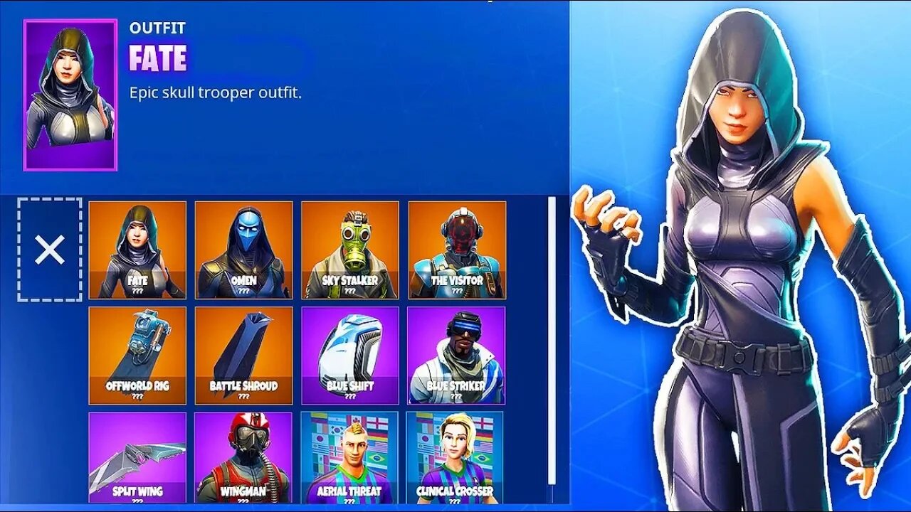 ALL NEW *FREE* SKINS SHOWCASE IN FORTNITE! Fate, Omen, & Sky Stalker in Fortnite Battle Royale