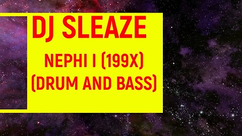 DJ SLEAZE - NEPHI I-DRUM AND BASS MIXTAPE (199X)(1/2)