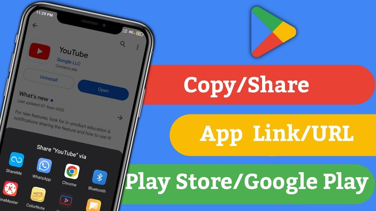 How to Copy App Link From Playstore | Copy Playstore aap url Copy | Copy Google Play Apps link