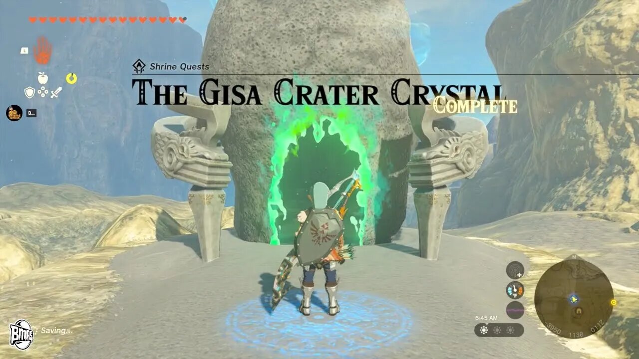 Ikatak Shrine Gisa Crater Crystal Zelda TOTK