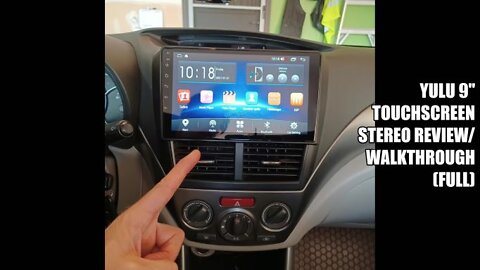 YULU 9" Touchscreen Stereo REVIEW/In depth look!