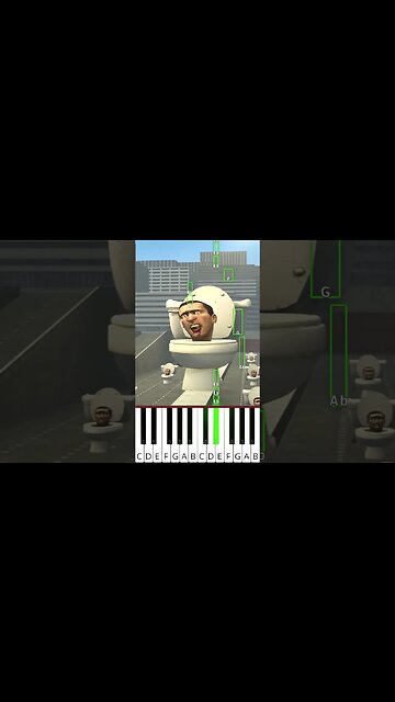 skibidi toilet - season 1 (all episodes) (DaFuq!?Boom!) - Octave Piano Tutorial