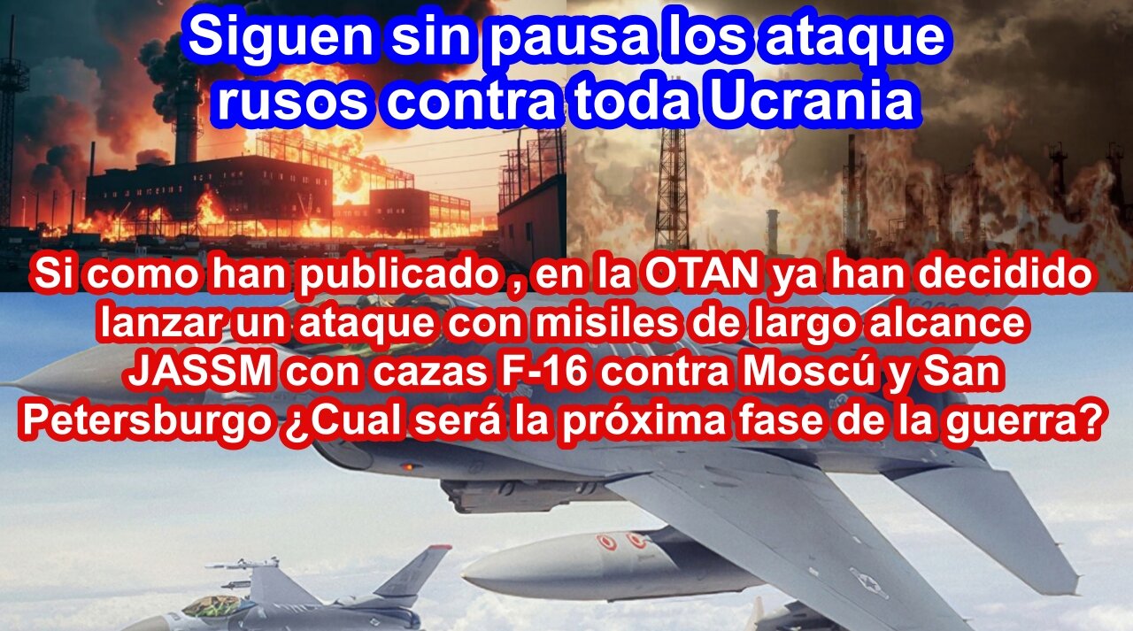 ¿La OTAN está preparando un poderoso ataque con misiles JASSM y Taurus contra Moscú con cazas F-16?