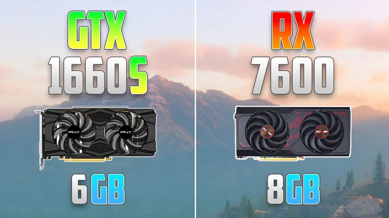 RX 7600 vs GTX 1660 Super - 1080p