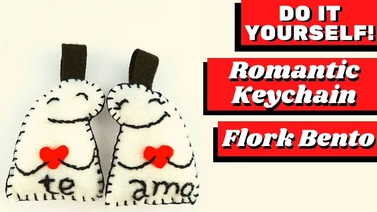 DIY - How to Make Romantic Keychain Flork Bento