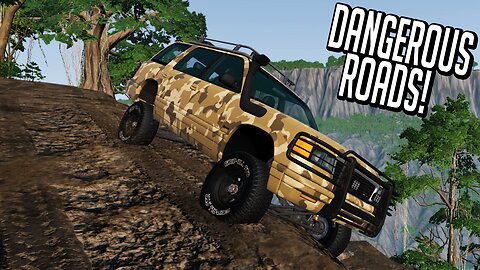 Can I Survive This Dangerous Roads in BeamNG