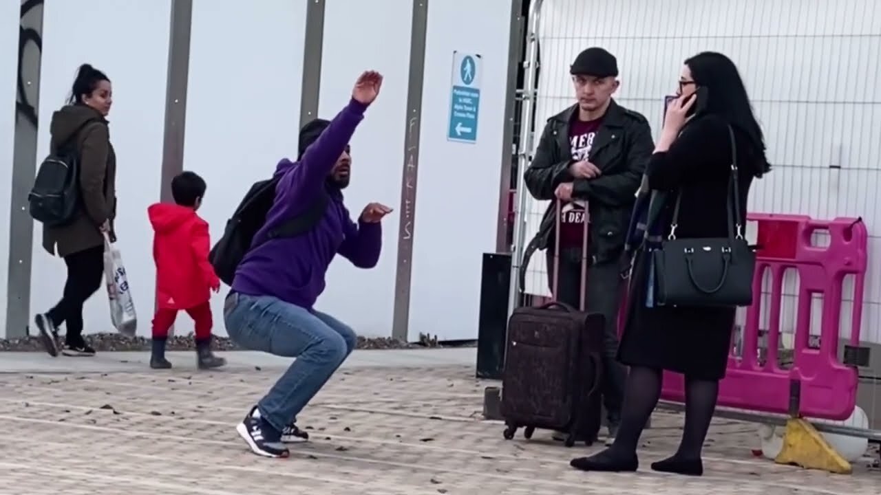 Crazy man prank in public😂just for laugh