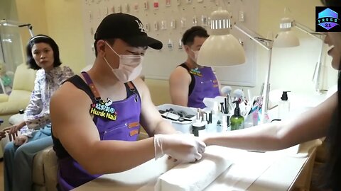 Want jocks to do your nails? Come to Shanghai