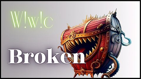 Broken - Mimic - Instrumental - Dark Screen Background Music w/ Audio Visualizer