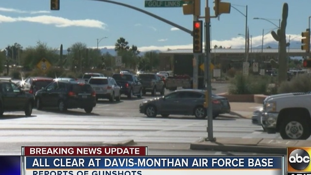 All clear given at Davis Monthan Air Force base after lockdown