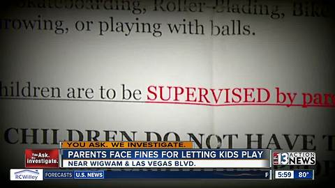 Parents to be fined for letting kids play unsupervised at Las Vegas extended stay