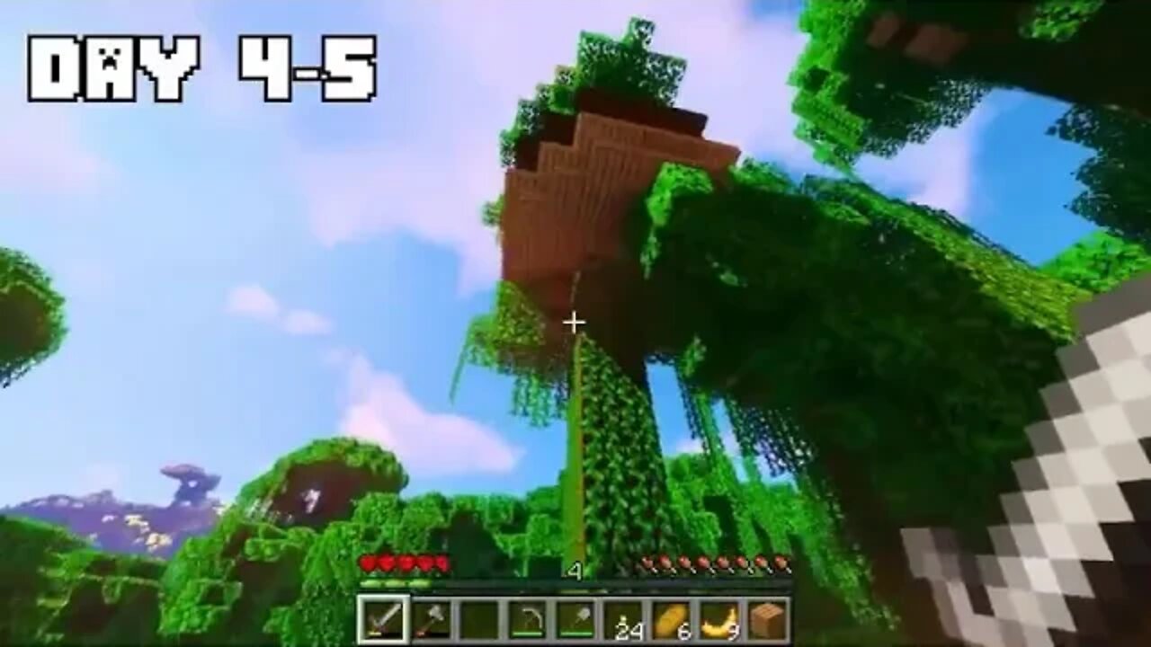 I Survived 100 DAYS as a GORILLA in HARDCORE Minecraft! === 6
