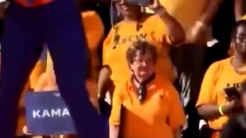 Ethel In The Front Row Realizing The "Hoes For Harris" Rally Wasn't About Gardeners Who Like Kamala
