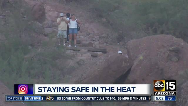 Phoenix warning hikers of dangers of hot weather