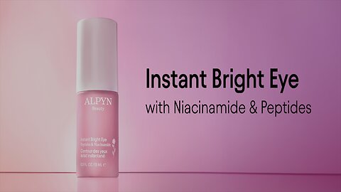 Alpyn Instant Bright Eye with Peptides & Niacinamide | Brightens Dark Circles, Visibly Firms & Softens Fine Lines | 0.5 Fl Oz / 15 ml