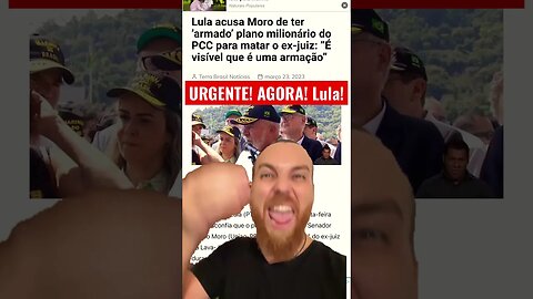 URGENTE LULA ACUSA MORO DE ARMADO TODO! DINO SAI EM DEFESA PF É SÉRIA!#shorts
