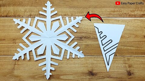 Paper Cutting Snowflake Design ❄️ How to Make Snowflake Out of Paper 🎄 Easy Paper Crafts