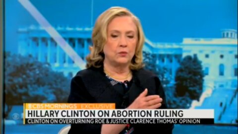 Never-gonna-be-president Hillary Clinton is viciously attacking Clarence Thomas - 6/29/22