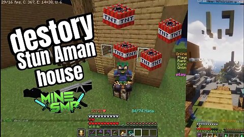 Destroy 😱 @STUNAman House in Minesmp | @ickYyt |