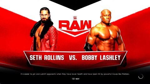 WWE Monday Night Raw Lashley vs Rollins No 1# Contender for the WWE United States Championship
