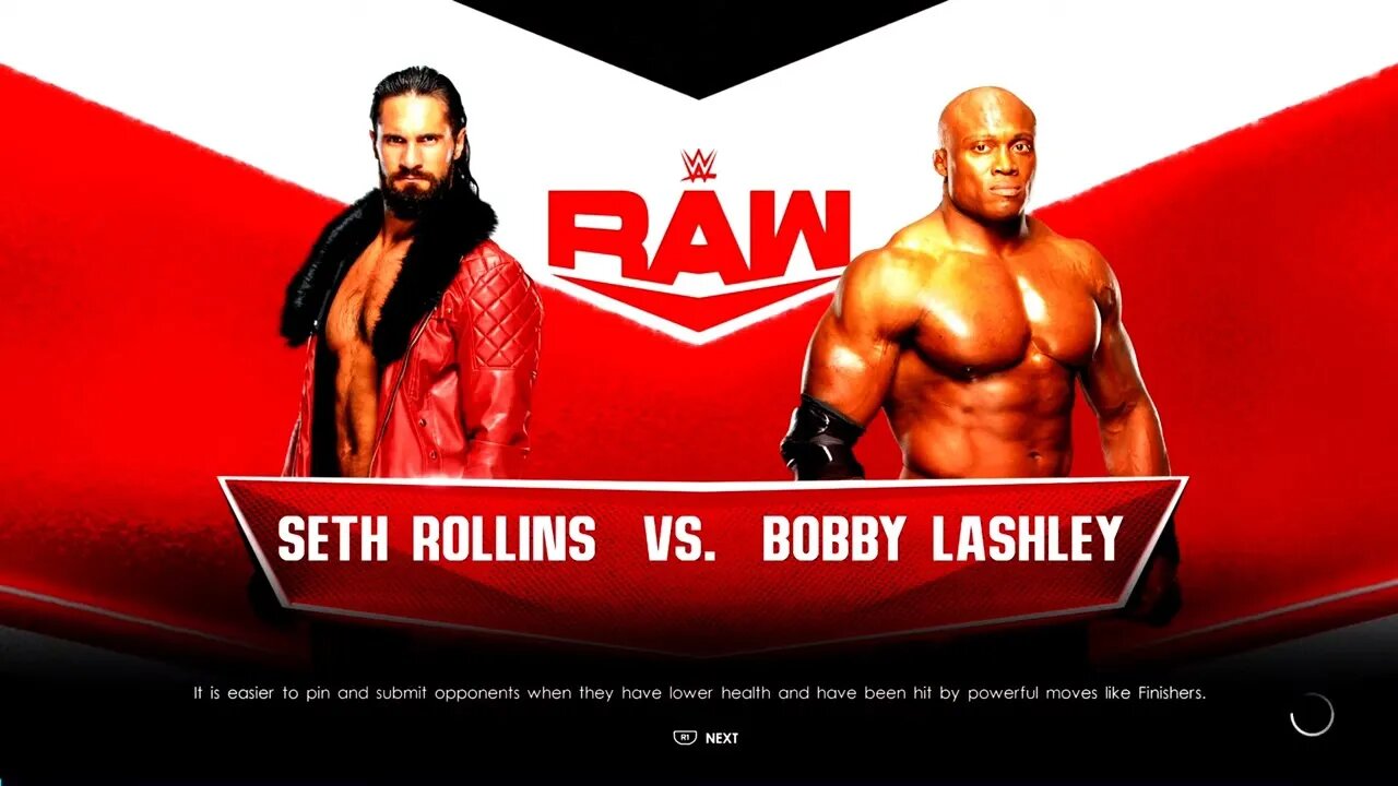 WWE Monday Night Raw Lashley vs Rollins No 1# Contender for the WWE United States Championship