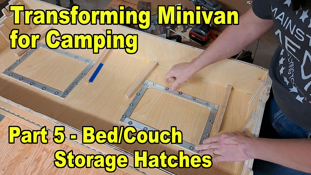 Transform Van for Camping Part 5 - Bed/Couch Storage Hatches