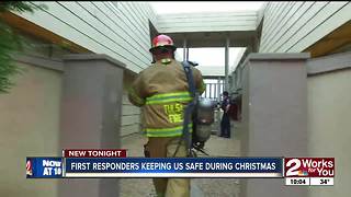 First responders working on Christmas