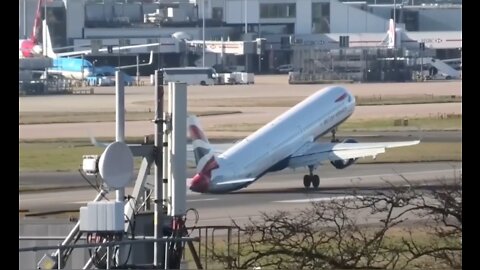 Airplane Tail Strikes Runway