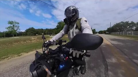 Slow Speed Motorcycle Skills Practice - U Turns and Weave