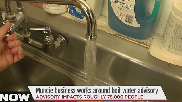Muncie business works around boil water advisory