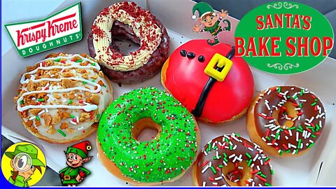 Krispy Kreme® SANTA'S BAKE SHOP COLLECTION Review 🎅🧝✨🍩 ALL 5 FLAVORS! 🤯 Peep THIS Out! 🕵️‍♂️