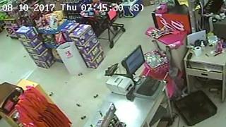 Family Dollar armed robber spends the night inside store