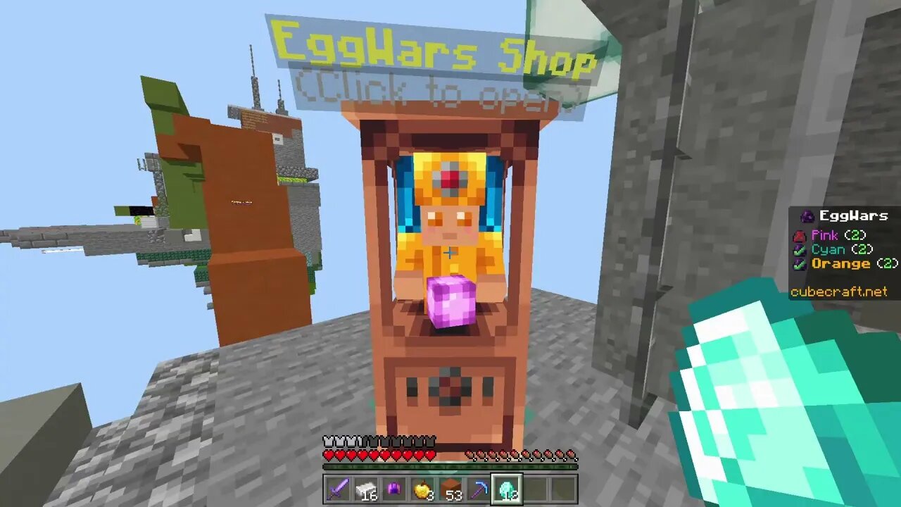 I became the victim of Pincer attack in Cubecraft Eggwars