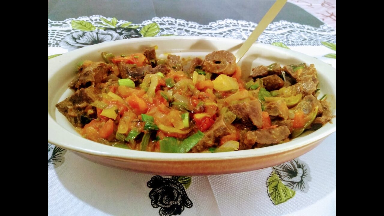 SAUTEED BEEF HEART AND TOMATOES