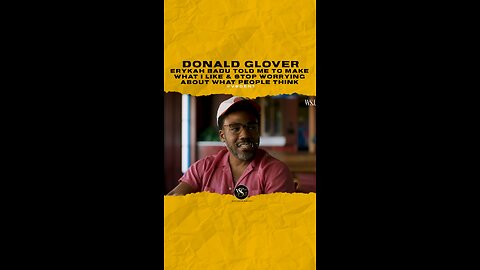 @donaldglover - @erykahbadu told me to make what I like & stop worrying about what people think